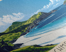 Carregar imagem no visualizador da galeria, Achmelvich Bay, Scotland Panoramic Print, Vacation Gift, Scotland Wall Art, Beach Painting, Beach Decor, Large Wall Art, Wood Frame Art