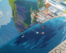 Carregar imagem no visualizador da galeria, Aeolian Islands, Italy Panoramic Print, Vacation Gift, Italy Wall Art, Vacation Wall Art, Vacatation Memories, Beach Decor, Beach Or Lakehouse Art