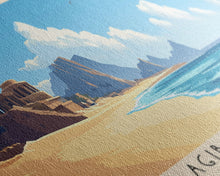 Carregar imagem no visualizador da galeria, Agiba Beach, Egypt Panoramic Print, Vacation Gift, Egypt Wall Art, Beach Painting, Beach Decor, Beach Or Lakehouse Art