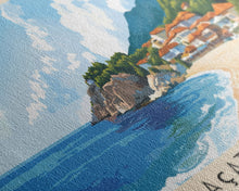 Carregar imagem no visualizador da galeria, Alaçatı 11 Beach, Turkey Panoramic Beach Print, Vacation Gift, Turkey Wall Art, Beach Painting, Beach Decor, Beach Painting