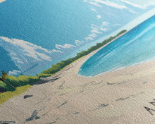 Load image into Gallery viewer, Andros, Bahamas Panoramic Beach Print, Vacation Gift, Bahamas Wall Art, Framed Canvas Print, Framed Beach Painting