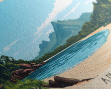 Load image into Gallery viewer, Anjajavy, Madagascar Panoramic Print, Vacation Gift, Madagascar Wall Art, Beach Painting, Beach Decor, Beach Or Lakehouse Art