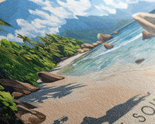 Load image into Gallery viewer, Anse Source d’Argent, Seychelles Panoramic Print, Vacation Gift, Seychelles Wall Art, Vacation Wall Art, Vacatation Memories, Beach Decor, Beach Or Lakehouse Art