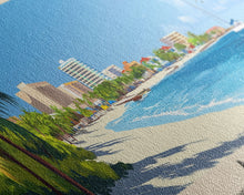 Load image into Gallery viewer, Aruba, autonomous country of the Kingdom of the Netherlands Panoramic Print, Vacation Gift, autonomous country of the Kingdom of the Netherlands Wall Art, Beach Painting, Beach Decor, Large Wall Art, Wood Frame Art