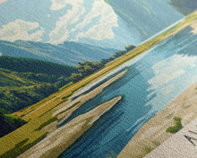 Carregar imagem no visualizador da galeria, Awaroa, New Zealand Panoramic Beach Print, Vacation Gift, New Zealand Wall Art, Framed Canvas Print, Framed Beach Painting