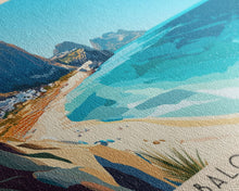 Carregar imagem no visualizador da galeria, Balos Beach, Greece Panoramic Beach Print, Vacation Gift, Greece Wall Art, Beach Painting, Beach Decor, Beach Painting