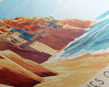 Load image into Gallery viewer, Beaches of Las Galeras, Dominican Republic Panoramic Beach Print, Vacation Gift, Dominican Republic Wall Art, Framed Canvas Print, Framed Beach Painting