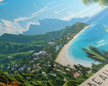 Load image into Gallery viewer, Beau Vallon, Seychelles Panoramic Print, Vacation Gift, Seychelles Wall Art, Vacation Wall Art, Vacatation Memories, Beach Decor, Beach Or Lakehouse Art