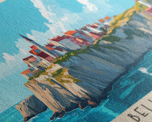 Load image into Gallery viewer, Belle Mare, Mauritius Panoramic Print, Vacation Gift, Mauritius Wall Art, Beach Painting, Beach Decor, Large Wall Art, Wood Frame Art