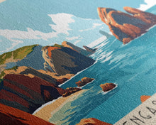 Load image into Gallery viewer, Berlengas Archipelago, Portugal Panoramic Print, Vacation Gift, Portugal Wall Art, Beach Painting, Beach Decor, Beach Or Lakehouse Art