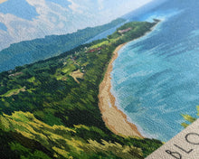 Load image into Gallery viewer, Bloody Bay, Jamaica Panoramic Beach Print, Vacation Gift, Jamaica Wall Art, Beach Painting, Beach Decor, Beach Painting