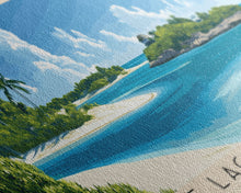 Load image into Gallery viewer, Blue Lagoon Island, Bahamas Panoramic Print, Vacation Gift, Bahamas Wall Art, Beach Painting, Beach Decor, Beach Or Lakehouse Art