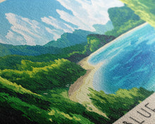 Load image into Gallery viewer, Blue Lagoon, Malasyia Panoramic Print, Vacation Gift, Malasyia Wall Art, Vacation Wall Art, Vacatation Memories, Beach Decor, Beach Or Lakehouse Art