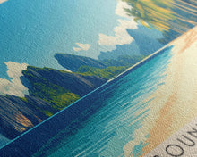 Load image into Gallery viewer, Bounty Beach, Philippines Panoramic Beach Print, Vacation Gift, Philippines Wall Art, Beach Painting, Beach Decor, Beach Painting