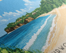 Carregar imagem no visualizador da galeria, Burwood Beach, Jamaica Panoramic Beach Print, Vacation Gift, Jamaica Wall Art, Beach Painting, Beach Decor, Beach Painting