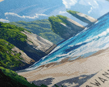 Carregar imagem no visualizador da galeria, Bwanna Beach, Indonesia Panoramic Beach Print, Vacation Gift, Indonesia Wall Art, Framed Canvas Print, Framed Beach Painting