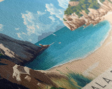 Load image into Gallery viewer, Cala Pregonda, Spain Panoramic Print, Vacation Gift, Spain Wall Art, Beach Painting, Beach Decor, Beach Or Lakehouse Art