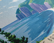 Carregar imagem no visualizador da galeria, Cape Breton Island, Canada Panoramic Beach Print, Vacation Gift, Canada Wall Art, Framed Canvas Print, Framed Beach Painting