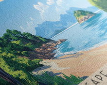 Carregar imagem no visualizador da galeria, Cape Maclear, Malawi Panoramic Print, Vacation Gift, Malawi Wall Art, Beach Painting, Beach Decor, Beach Or Lakehouse Art