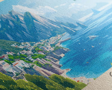 Carregar imagem no visualizador da galeria, Capri, Italy Panoramic Print, Vacation Gift, Italy Wall Art, Vacation Wall Art, Vacatation Memories, Beach Decor, Beach Or Lakehouse Art