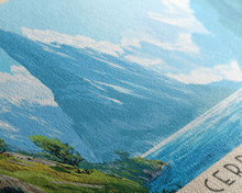 Cargar imagen en el visor de la galería, Cerro Azul, Peru Panoramic Print, Vacation Gift, Peru Wall Art, Beach Painting, Beach Decor, Large Wall Art, Wood Frame Art