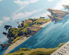 Cargar imagen en el visor de la galería, Chausey Islands, France Panoramic Beach Print, Vacation Gift, France Wall Art, Beach Painting, Beach Decor, Beach Painting