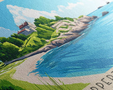 Load image into Gallery viewer, Clipperton Island, France Panoramic Print, Vacation Gift, France Wall Art, Beach Painting, Beach Decor, Large Wall Art, Wood Frame Art