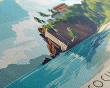 Load image into Gallery viewer, Coche Island, Venezuela Panoramic Print, Vacation Gift, Venezuela Wall Art, Beach Painting, Beach Decor, Beach Or Lakehouse Art