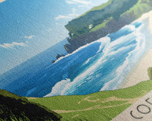 Cargar imagen en el visor de la galería, Coffee Bay, South Africa Panoramic Print, Vacation Gift, South Africa Wall Art, Beach Painting, Beach Decor, Beach Or Lakehouse Art