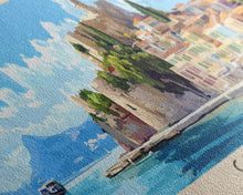 Load image into Gallery viewer, Corfu, Greece Panoramic Print, Vacation Gift, Greece Wall Art, Vacation Wall Art, Vacatation Memories, Beach Decor, Beach Or Lakehouse Art