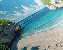 Load image into Gallery viewer, Cove Beach, Bahamas Panoramic Print, Vacation Gift, Bahamas Wall Art, Vacation Wall Art, Vacatation Memories, Beach Decor, Beach Or Lakehouse Art