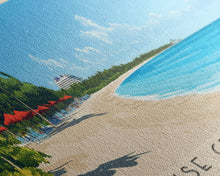 Load image into Gallery viewer, Cruise Center Beach, Turks and Caicos Panoramic Print, Vacation Gift, Turks and Caicos Wall Art, Beach Painting, Beach Decor, Beach Or Lakehouse Art