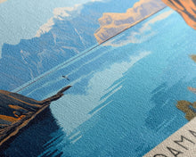 Load image into Gallery viewer, Damas Island, Chile Panoramic Print, Vacation Gift, Chile Wall Art, Beach Painting, Beach Decor, Large Wall Art, Wood Frame Art