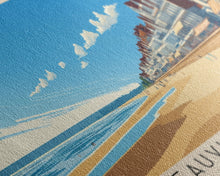 Load image into Gallery viewer, Deauville Beach, France Panoramic Print, Vacation Gift, France Wall Art, Vacation Wall Art, Vacatation Memories, Beach Decor, Beach Or Lakehouse Art