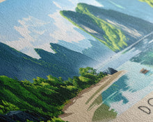 Load image into Gallery viewer, Doc Let, Vietnam Panoramic Beach Print, Vacation Gift, Vietnam Wall Art, Beach Painting, Beach Decor, Beach Painting