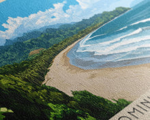 Load image into Gallery viewer, Dominical Beach, Costa Rica Panoramic Print, Vacation Gift, Costa Rica Wall Art, Beach Painting, Beach Decor, Beach Or Lakehouse Art