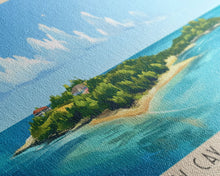 Load image into Gallery viewer, Elbow Cay, Abaco Islands, Bahamas Panoramic Print, Vacation Gift, Bahamas Wall Art, Beach Painting, Beach Decor, Beach Or Lakehouse Art