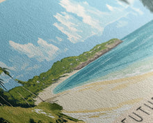 Load image into Gallery viewer, Eleuthera Island, Bahamas Panoramic Beach Print, Vacation Gift, Bahamas Wall Art, Beach Painting, Beach Decor, Beach Painting