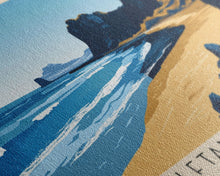 Carregar imagem no visualizador da galeria, Álftanes Beach, Iceland Panoramic Print, Vacation Gift, Iceland Wall Art, Beach Painting, Beach Decor, Large Wall Art, Wood Frame Art