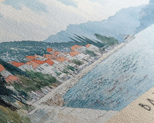 Load image into Gallery viewer, Bačvice, Croatia Watercolor Beach Print, Vacation Gift, Croatia Wall Art, Beach Painting, Beach Decor, Beach Painting