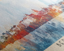 Load image into Gallery viewer, Bermuda, United Kingdom Watercolor Beach Print, Vacation Gift, United Kingdom Wall Art, Framed Canvas Print, Framed Beach Painting