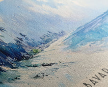 Load image into Gallery viewer, Bávaro Beach, Dominican Republic Watercolor Beach Print, Vacation Gift, Dominican Republic Wall Art, Framed Canvas Print, Framed Beach Painting