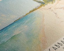 Carregar imagem no visualizador da galeria, Cabbage Beach, Paradise Island, Bahamas Watercolor Beach Print, Vacation Gift, Paradise Island, Bahamas Wall Art, Framed Canvas Print, Framed Beach Painting