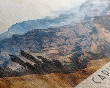 Carregar imagem no visualizador da galeria, Capurgana, Colombia Watercolor Beach Print, Vacation Gift, Colombia Wall Art, Framed Canvas Print, Framed Beach Painting