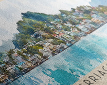 Load image into Gallery viewer, Carriacou Island, Grenada Watercolor Beach Print, Vacation Gift, Grenada Wall Art, Beach Painting, Beach Decor, Beach Painting