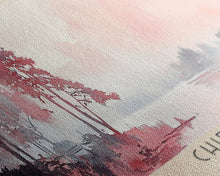 Load image into Gallery viewer, Chiemsee, Germany Watercolor Print, Vacation Gift, Germany Wall Art, Beach Painting, Beach Decor, Large Wall Art, Wood Frame Art