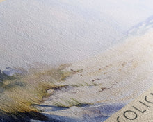 Load image into Gallery viewer, Coligny Beach, South Carolina Watercolor Print, Vacation Gift, South Carolina Wall Art, Beach Painting, Beach Decor, Large Wall Art, Wood Frame Art