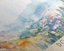 Load image into Gallery viewer, Doc Let, Vietnam Watercolor Print, Vacation Gift, Vietnam Wall Art, Beach Painting, Beach Decor, Large Wall Art, Wood Frame Art