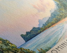 Load image into Gallery viewer, Dominical Beach, Costa Rica Watercolor Beach Print, Vacation Gift, Costa Rica Wall Art, Beach Painting, Beach Decor, Beach Painting