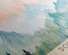 Load image into Gallery viewer, Dongtou, China Watercolor Print, Vacation Gift, China Wall Art, Beach Painting, Beach Decor, Large Wall Art, Wood Frame Art